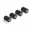 Tarpinė M2.5 šešiakampė vidinis sriegis 10 mm juoda 4 vnt DeLOCK 60243