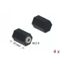 Tarpinė M2.5 šešiakampė vidinis sriegis 10 mm juoda 4 vnt DeLOCK 60243