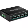 Pramoninis jungiklis Trendnet TI-PG80B – 8x Gigabit PoE+ (200W), DIN bėgelis, IP30