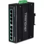 Pramoninis jungiklis Trendnet TI-PG80B – 8x Gigabit PoE+ (200W), DIN bėgelis, IP30