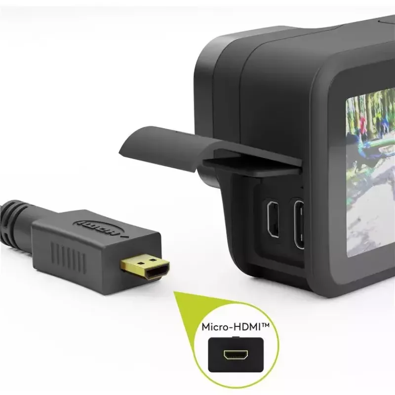 HDMI kabelis Goobay 53786 3 m, HDMI A tipo (standartinis) kištukas → D tipo (mikro) kištukas, juodas