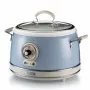 Ariete 2904 ryžių virimo aparatas – elektrinis ryžių virimo aparatas su keramikiniu dubeniu – naminiai sušiai – daugiafunkcis – Vintage linija – 3,5 l – 650 W – mėlyna