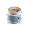 Ariete 2904 ryžių virimo aparatas – elektrinis ryžių virimo aparatas su keramikiniu dubeniu – naminiai sušiai – daugiafunkcis – Vintage linija – 3,5 l – 650 W – mėlyna