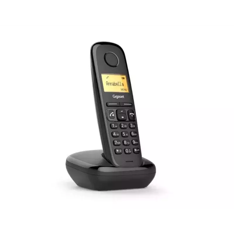 Belaidis analoginis/DECT telefonas Gigaset A270A su skambučio ID, juodas