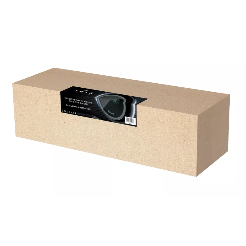 Trust IRIS 24073 4K konferencinė internetinė kamera, 3840 x 2160, fiksuotas fokusas, garsas, USB 3.2 Gen 1, juoda