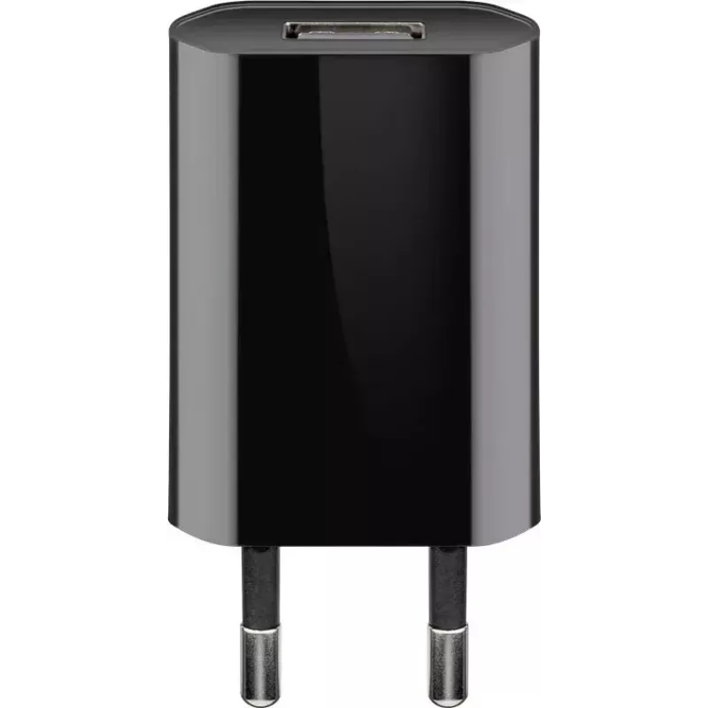 Įkroviklio rinkinys Goobay USB-C 5W su 1 m kabeliu juodas