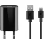 Įkroviklio rinkinys Goobay USB-C 5W su 1 m kabeliu juodas