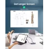Ugreen CM418 10919 5 viename USB-C šakotuvas, HDMI 4K 30 Hz, Ethernet, USB 3.0, Power Delivery, aliuminis, pilkas