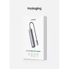 Ugreen CM418 10919 5 viename USB-C šakotuvas, HDMI 4K 30 Hz, Ethernet, USB 3.0, Power Delivery, aliuminis, pilkas