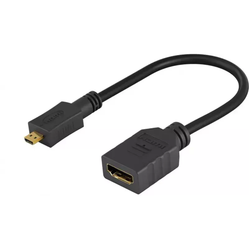 HDMI adapteris Wentronic 58683 0,15 m Type D Micro į Type A standartinis juodas