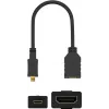 HDMI adapteris Wentronic 58683 0,15 m Type D Micro į Type A standartinis juodas