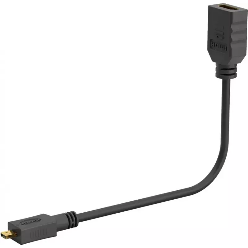 HDMI adapteris Wentronic 58683 0,15 m Type D Micro į Type A standartinis juodas