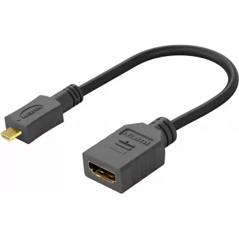HDMI adapteris Wentronic 58683 0,15 m Type D Micro į Type A standartinis juodas