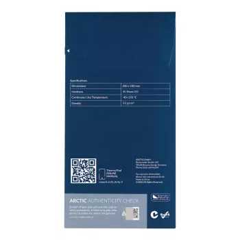ARCTIC TP-3 Premium Performance terminis paminkštinimas 200 x 100 mm, 1,5 mm