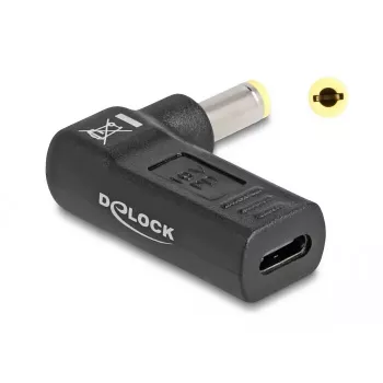 DeLOCK 60011 USB-C į 5,5 x 2,5 mm adapteris nešiojamam kompiuteriui, 19 V 3 A