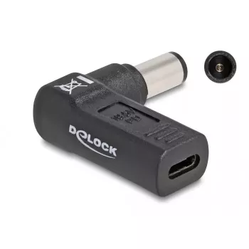 DeLOCK adapteris USB Type-C lizdas – HP 7,4 x 5,0 mm kištukas 90° kampu