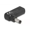 DeLOCK adapteris USB Type-C moteriškas į 5,5 x 2,1 mm vyrišką 90° kampu