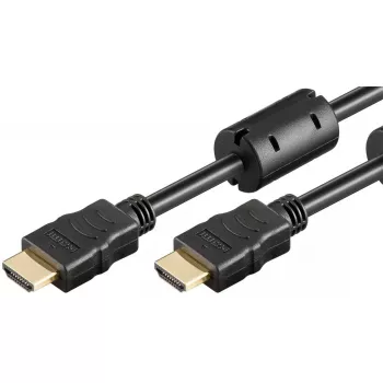 Goobay HDMI kabelis 15 m, Type A (vyriškas) – vyriškas, 2.0, 10.2 Gbit/s, juodas