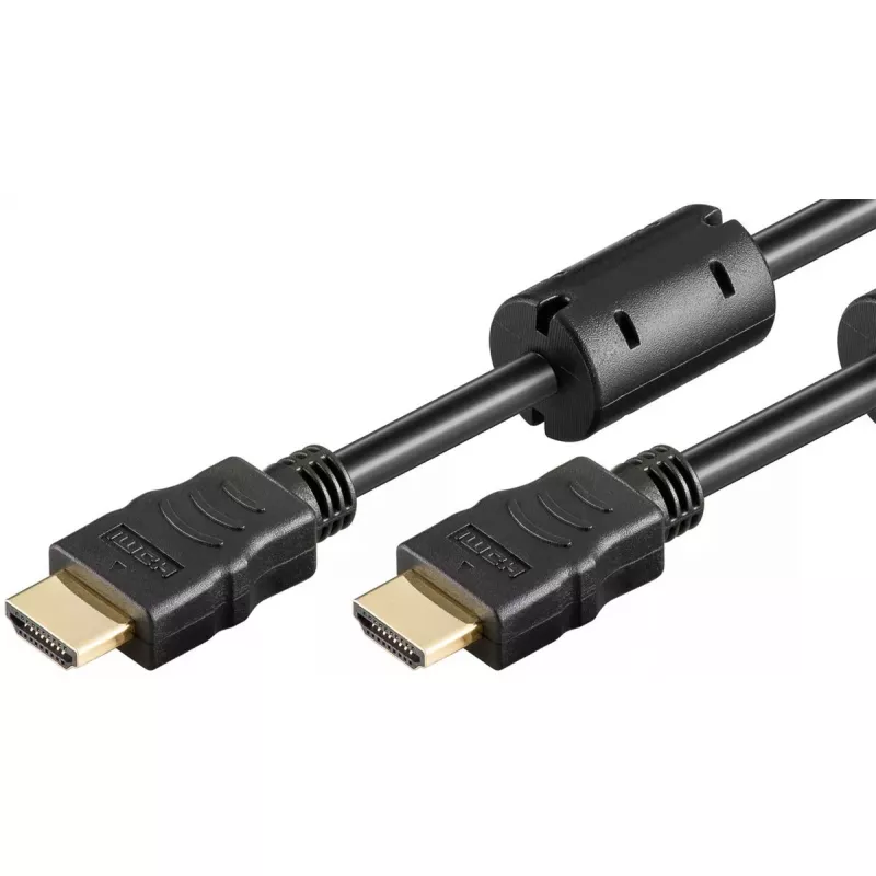 Goobay HDMI kabelis 15 m, Type A (vyriškas) – vyriškas, 2.0, 10.2 Gbit/s, juodas