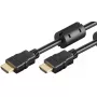 Goobay HDMI kabelis 15 m, Type A (vyriškas) – vyriškas, 2.0, 10.2 Gbit/s, juodas
