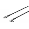 USB kabelis Goobay USB 2.0 2 m USB-C juodai pilkas