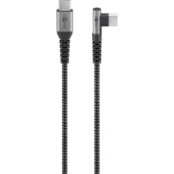 USB kabelis Goobay USB 2.0 2 m USB-C juodai pilkas