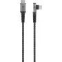 USB kabelis Goobay USB 2.0 2 m USB-C juodai pilkas