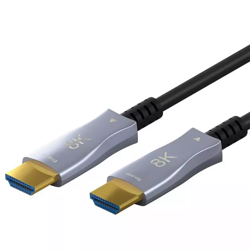 Goobay HDMI laidas 20 m A tipo vyriškas į vyrišką 48 Gbit/s juodas pilkas