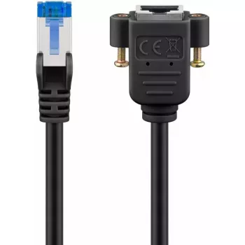 Tinklo kabelis Goobay 65645 Cat6a 5 m Juodas