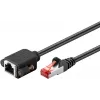 Tinklo kabelis Goobay 65637 RJ-45 Cat6 1m Juodas