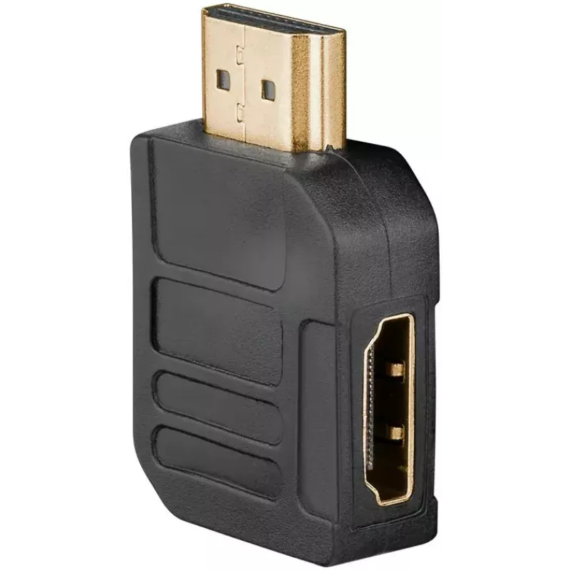 Goobay HDMI vaizdo kabelio adapteris, lizdas – kištukas, standartinis, juodas 65745