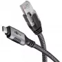 Goobay Gender Changer USB-C į RJ-45 10 m juoda sidabrinė