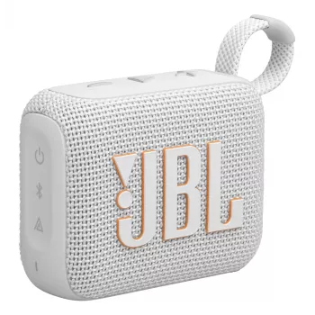 Nešiojamas belaidis garsiakalbis JBL Go 4, monofoninis, baltas, 4,2 W