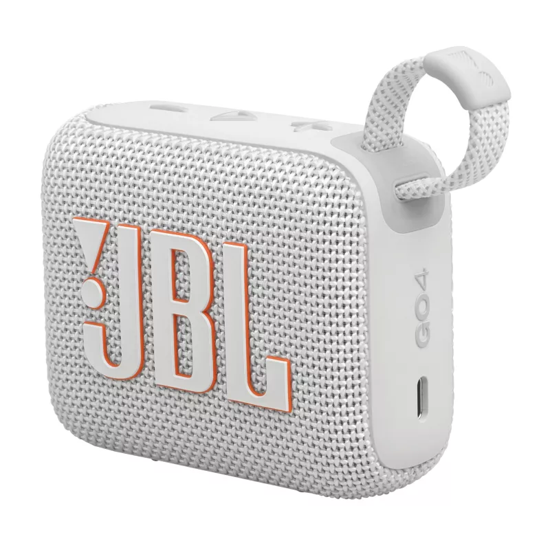Nešiojamas belaidis garsiakalbis JBL Go 4, monofoninis, baltas, 4,2 W