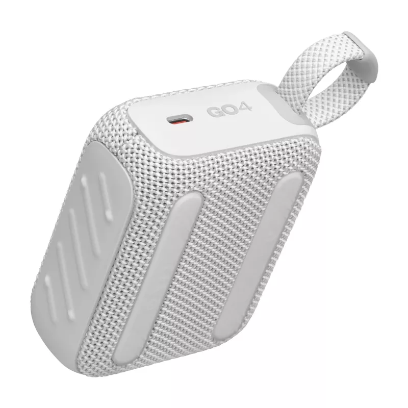 Nešiojamas belaidis garsiakalbis JBL Go 4, monofoninis, baltas, 4,2 W