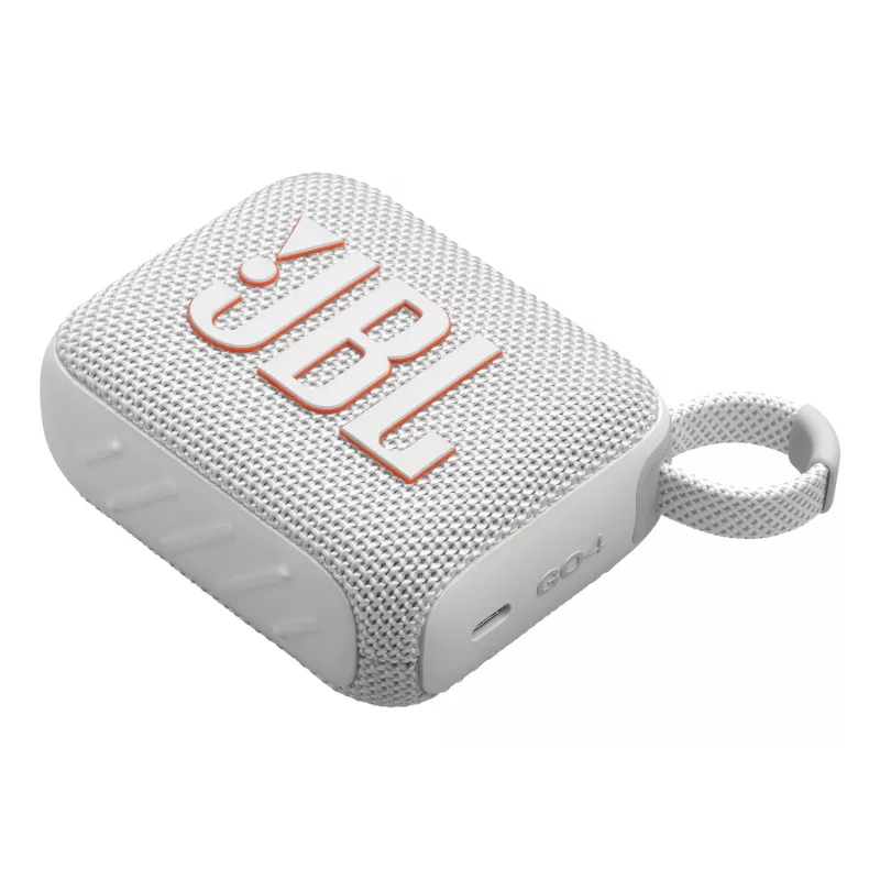 Nešiojamas belaidis garsiakalbis JBL Go 4, monofoninis, baltas, 4,2 W