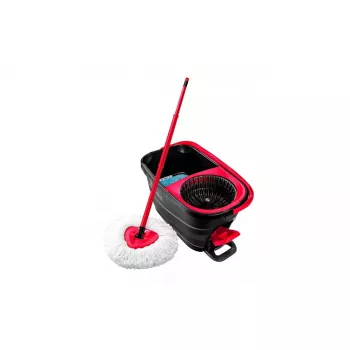 Vileda Turbo Smart Single tank šlapių grindų valymo sistema juoda raudona 166140