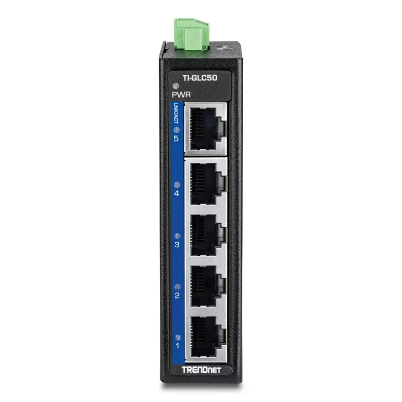 Nevaldomas jungiklis Trendnet TI-GLC50 Gigabit Ethernet 5 prievadai juodas
