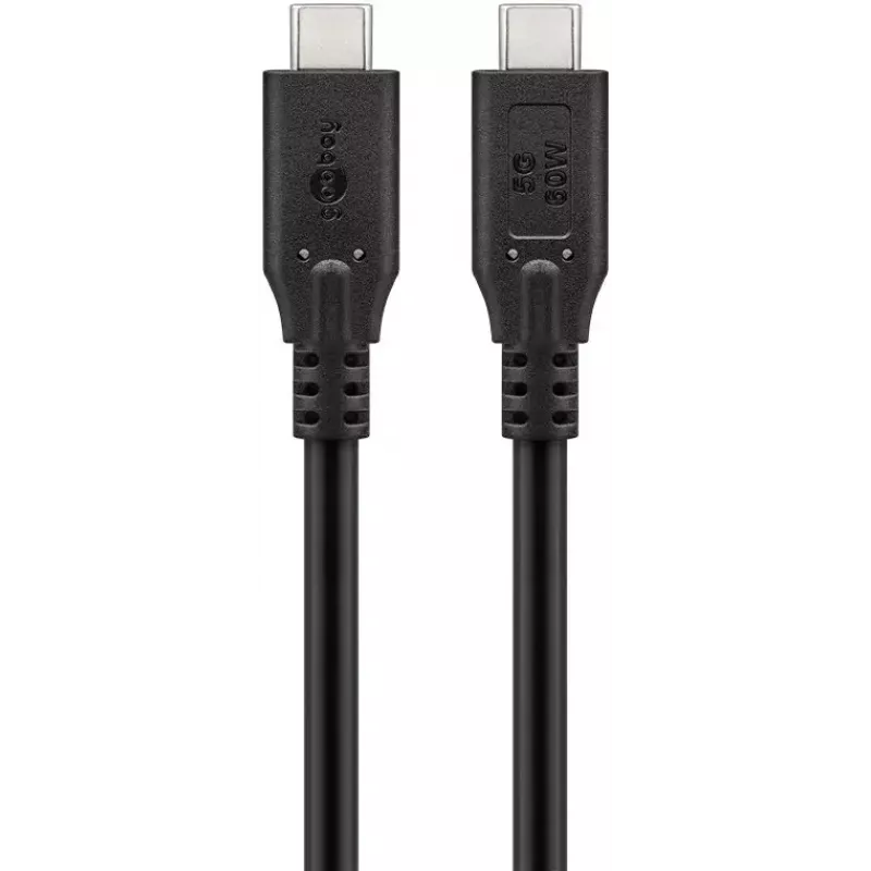 USB laidas Goobay 74698 USB 3.2 Gen 1 0,5 m USB C juodas