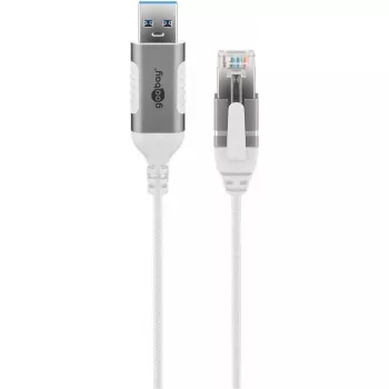 Goobay 74382 USB 3.0 Type A – RJ45 adapterinis laidas 7,5 m baltas