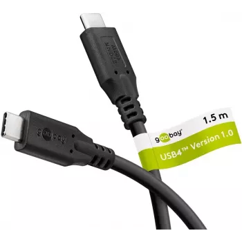 USB kabelis Goobay 74196 USB4 Gen 2x2 1,5 m USB-C juodas