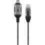 Kabelio lyties keitiklis Goobay 74408 USB 3.1 tipas A RJ45 15 m Juodas Sidabrinis