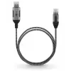 Goobay 74394 USB 3.0 Type A į RJ45 kabelis 1,5 m juodas sidabrinis