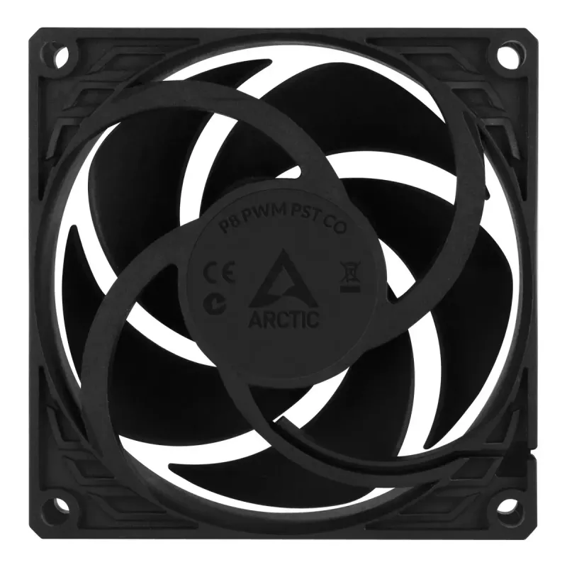 ARCTIC P8 PWM PST CO - Slėgiui optimizuotas 80 mm ventiliatorius su PWM PST nuolatiniam darbui