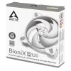 ARCTIC BioniX P120 (Pilka/Balta) – Slėgiui optimizuotas 120 mm ventiliatorius žaidimų kompiuteriams su PWM PST