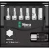Wera 05056168001 šešiabriaunių antgalių rinkinys 6 vnt., Hex metriniai 2–6 mm
