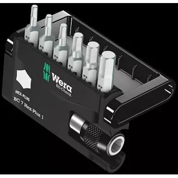 Wera 05056168001 šešiabriaunių antgalių rinkinys 6 vnt., Hex metriniai 2–6 mm