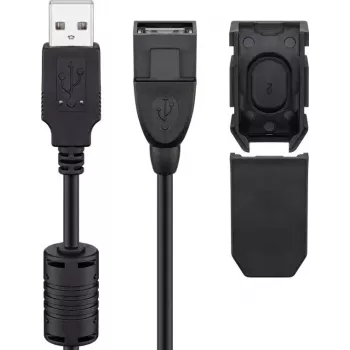 USB ilginamasis laidas Goobay 93284 USB 2.0 2 m USB A juodas