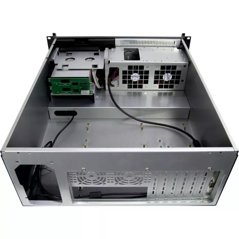 Serverinis korpusas Inter-Tech 4U 4452-TFT Rack juodas