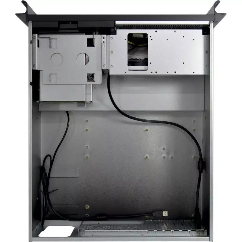 Serverinis korpusas Inter-Tech 4U 4452-TFT Rack juodas